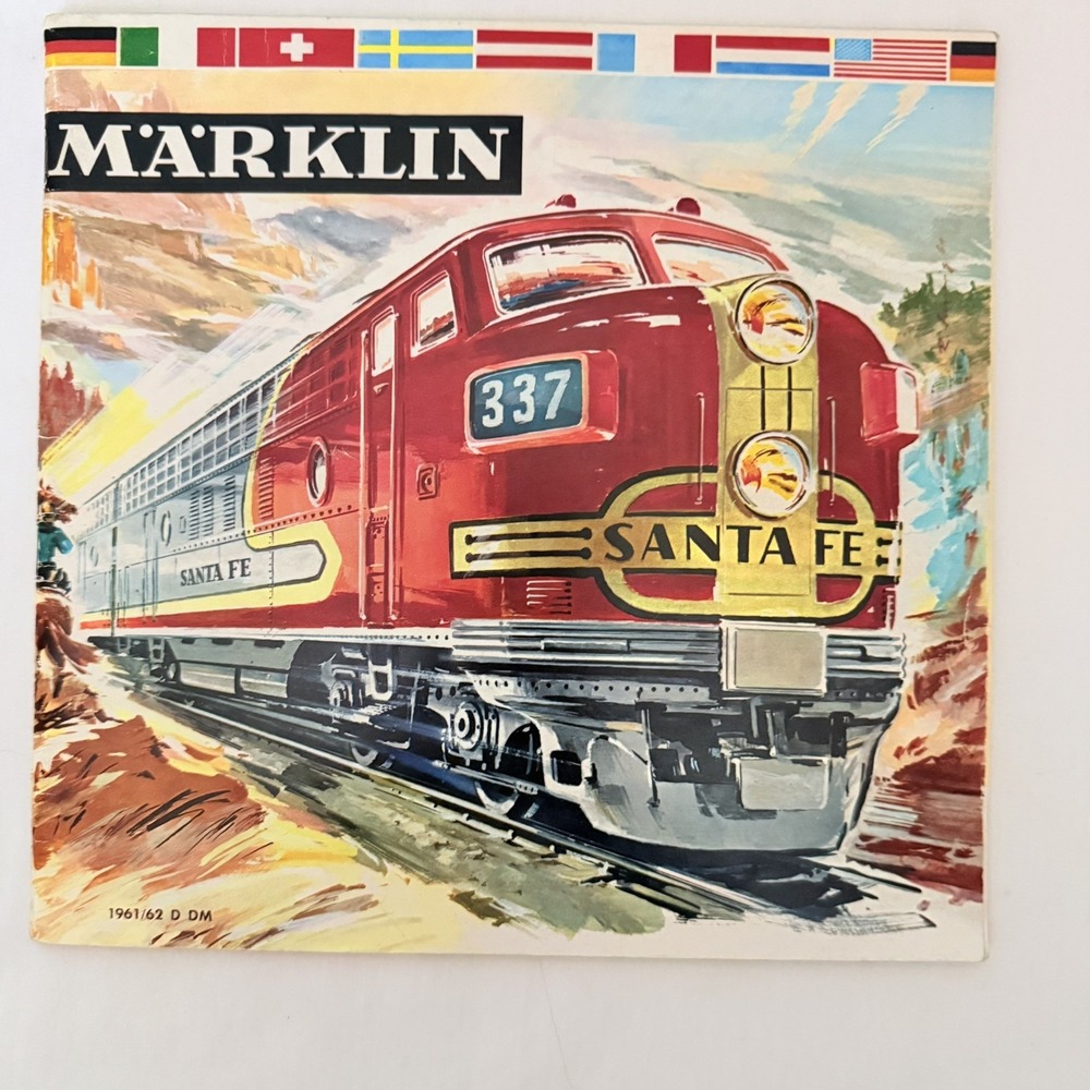 Vintage Marklin 1961/62 D DM Catalog Santa Fe Train English Language Color - Picture 2 of 7
